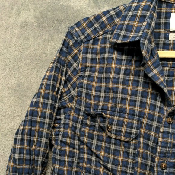 🍑GOODFELLOW Men Shirt Fall Button-Up Pocket Casual Plaid MEDIUM - Picture 5 of 11